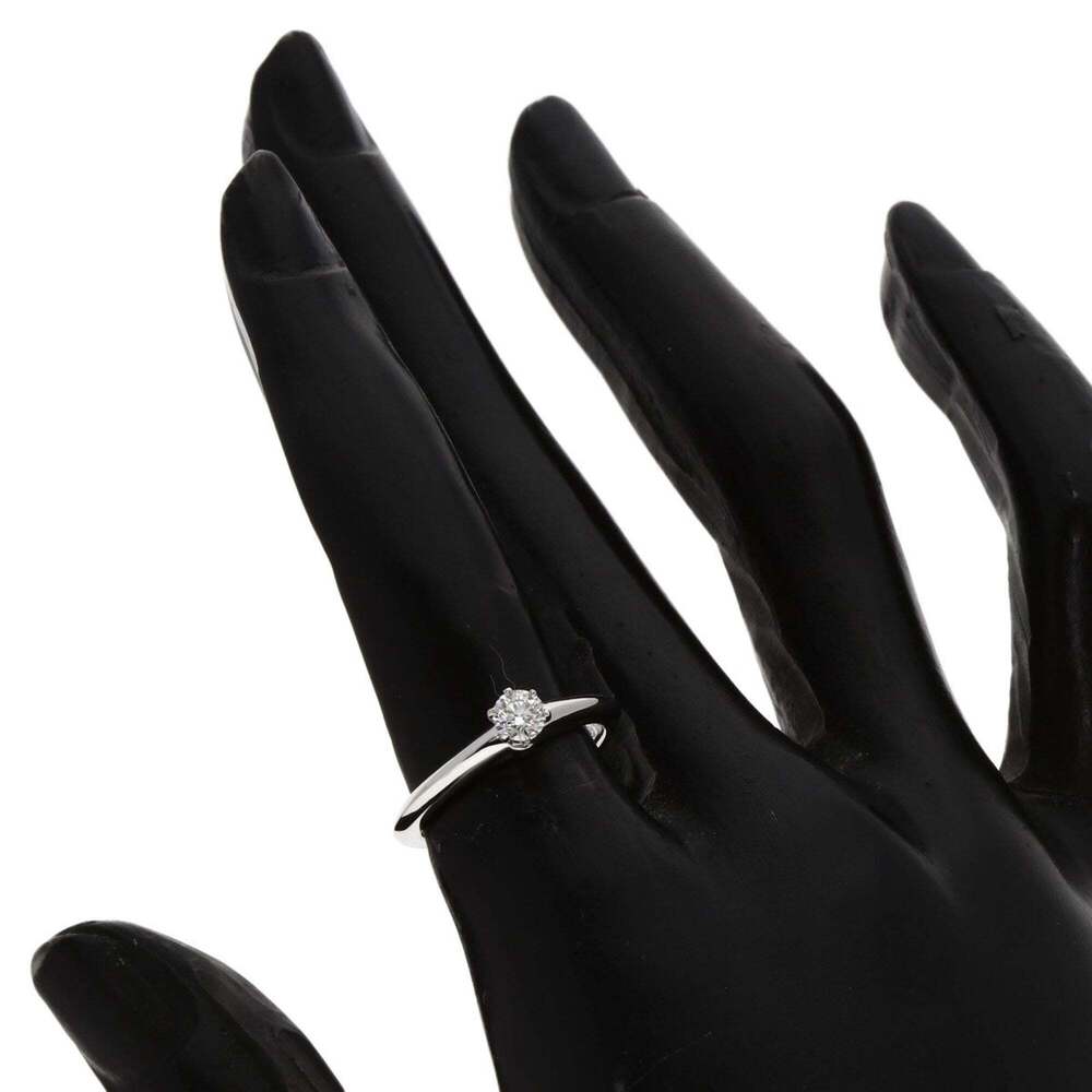 TIFFANY Authentic Silver Diamond Ring - Picture 6 of 6